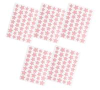 GANAZONO Parches para Granos Forma de Estrella Adhesivos Faciales Invisibles Rojos 5 Unidades Cuidado Piel del Rostro para Uso Portátil y Maquillaje Reducción de Imperfecciones y