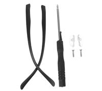 GANAZONO Patillas de Gafas de Reemplazo en Negro, Material Duradero y Diseño Ergonómico para Aliviar Presión Auricular en Gafas de Uso Diario