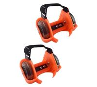 GANAZONO Patines Ajustables Ruedas Luminosas de PVC para Ruedas Resistentes para Talón Color Naranja Patines Portátiles para Jugar y Entrenar Equilibrio