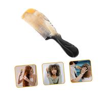 GANAZONO Peine de Cuerno Natural para Masaje Capilar Sin Electricidad Estática Anti-rotura Diseño Portátil Suave para Tipo de Cabello Estimula Circulación y Cuidado del Color Aleatorio