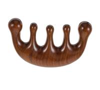 GANAZONO Peine De Masaje De Madera Artesanal 1 Unidad Puntas Redondeadas Masajeador Simple Para Estimular Circulación y Aliviar Tensión Corporal Uso Personal