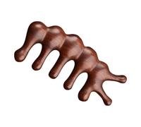GANAZONO Peine Masajeador de Madera Natural Dientes Anchos 1 Unidad Tamaño Medio para Masaje Capilar Antielectrostático Cuero Cabelludo Cara y Cuello Uso Personal