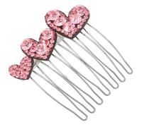 GANAZONO Peineta Lateral Estilo Francés Vintage Pinzas Cabello Accesorios Forma de Corazón para Mujeres y Niñas para Velo de Novia y Organización de Cabello Fino