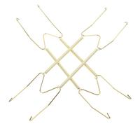 GANAZONO Perchas Grandes para Platos, Colgador de Pared Metálico de 2 Piezas con Diseño de Resorte W, Aleación de Cobre para Exhibición en Cocina