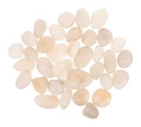 GANAZONO Piedras Decorativas de Acuario Blancas Pulidas para Peceras Jardines y Terrarios Grava Natural para Decoración de Tanques y Senderos