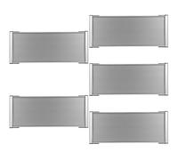 GANAZONO Placa De Nombre Para Puerta Oficina 5 Piezas De Aluminio 11.02X4.72 Pulgadas Identificador Para Habitaciones Y Áreas De Trabajo Personalizable