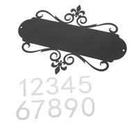 GANAZONO Placa de Personalizada de Metal para Casa Letrero Numérico Adhesivo para Puerta Decoración de Exterior Resistente Instalación de Casa Elegantes