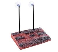GANAZONO Plataforma Elevadora De Accesorios De Rampa De Grava Al Vacío para Peces Verter Muelle Tapa Aire Brown Material De Espuma Respetuoso con El Medio