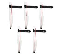 GANAZONO Protectores de Punta Transparentes para Caña de Pescar Nº 1, Pack de 5 Unidades, Cubierta Elástica Resistente a Rayaduras para Cañas Telescópicas, Accesorios de Pesca en Agua