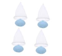 GANAZONO Recogedor de Pelusas para Lavadora 4 Piezas, Filtro Flotante Reutilizable de Poliéster para Pelo de Mascotas, Reduce Dispersión de Cabello en Ropa