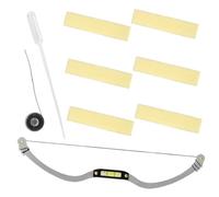 GANAZONO Regla Auxiliar para Medir Cejas 1 Unidad Tamaño Ajustable Aleación de Aluminio Herramienta de Medición Práctica para Cejas Profesionales y Uso Personal Maquillaje