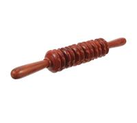 GANAZONO Rodillo Masajeador De Madera Para Piernas y Abdomen Diseño De Doble Asidero Herramienta De Masaje Versátil Para Aliviar La Fatiga y Mejorar El Bienestar Para Uso Personal y