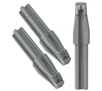 GANAZONO Sacapuntas de Pato para Lápices de Cejas 3 Piezas, Herramienta Auxiliar Afiladora de Maquillaje de Plástico Gris, Compacta y Portátil para Uso Profesional y Personal