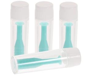 GANAZONO Set de 4 Piezas Aplicador y Quitador de Lentes de Contacto Rígidos con Ventosa de Silicona Suave, Color Verde, Compacto con Estuche, Adecuado para Viaje y Cuidado Diario de Lentes