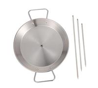 GANAZONO Soporte de Brochetas Vertical de Acero Inoxidable Desmontable para Barbacoa al Aire Resistente y Fácil de Limpiar para Carne y Aves Diseño Ergonómico Antideslizante