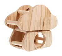 GANAZONO Soporte de Madera para Conejos y Pequeños Animales Comedero Colgante Duradero para Heno Estante Práctico para Jaulas de Conejos y Cobayas Fácil de Usar y Resistente
