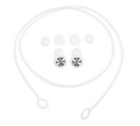 GANAZONO Tapones De Silicona Antirruido Para Dormir Estudiar y Viajar Protección Auditiva Con Cuerda Bloqueo De Ronquidos y Ruido Diseño Cd y Blanco