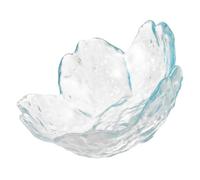 GANAZONO Taza de Cristal Japonesa para Manicura Soporte para Pinceles y Mezcla de Esmaltes Cuenco de Vidrio para Aceite Esencial Diseño Degradado Azul Herramienta Versátil para Uñas y Arte
