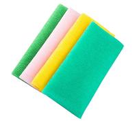 GANAZONO Toallas De Baño Exfoliantes De Nailon 4 Unidades Tamaño Largo Para Depuración Corporal Ducha Cuerpo Piel Sensible Multicolor