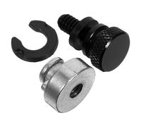 GANAZONO Tornillos para Asiento Trasero de Motocicleta 6 Mm de Aluminio Cnc Negro Tuerca y Arandela, Pernos de Bisagra para Modificación y Repuesto de Motos, Accesorios para Montaje Seguro