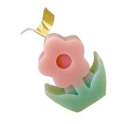 GANAZONO Vela Aromática Decorativa, Vela Perfumada Forma de Flor, Cera Natural Rosa, para Personas, Mascotas Entorno, sin Humo Negro, Obsequio para Boda y Fiesta