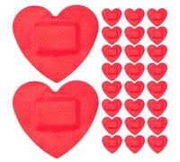 GANAZONO Vendajes Hemostáticos en Forma de Corazón, 50 Piezas Resistentes al Agua y Transpirables, Pegatinas Adhesivas Pequeñas para Cicatrices y Cuidado Piel