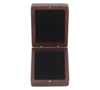 GANAZONO Vitrina para Medallas de Madera de Nogal Caja de Almacenamiento Forro Protector Acolchado Organizador Portátil para Exhibición y Conservación de Emblemas y Pines Militares