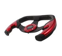 GANAZONO Volante Deportivo para Coches de Carreras 32X22X37 CM de PU Resistente al Desgaste Compatible para Modificación Automotriz y Drifting Agarre Ergonómico Rojo para Tuning y