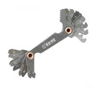 GANCEI 1 medidor de paso de rosca, 55/60 grados métrico, herramienta de medición de torno de acero al carbono para maquinistas (55 ° inglés)