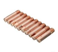 GANCEI 10 boquillas de gas de cobre M6 para soplete de soldadura Mb 15Ak Mig Mag, soporte de punta de contacto de 0,6/0,8/1,0/1,2 mm, soldadura industrial (1,0 mm)