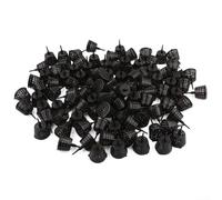 GANCEI 100 cestas de fertilizantes para bonsái con tapa, contenedor de alimentación de liberación lenta de resina PP para suculentas, plantas en maceta y musgo, evita la pérdida de nutrientes (café