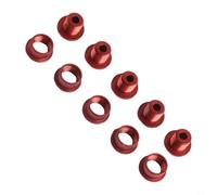 GANCEI 5 pernos de cadena individuales 7075 de aleación de aluminio ligeros tornillos de rueda de cadena CNC tuerca anodizada 65 mm perno 95 mm para bicicleta de carretera de montaña rojo (multicolor)