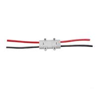 GANCEI 50A 600V para conector de alimentación, batería de carretilla elevadora de 6 AWG con cable, terminal gris de desconexión rápida para carrito de golf, Ev, Solar (conectores macho y hembra)