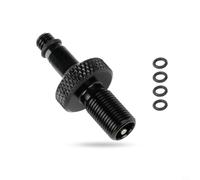 GANCEI Adaptador de válvula de aire de alta presión para amortiguador de horquilla MTB, conector de bomba de rosca interna M5 de aleación de aluminio, sello hermético, 300 PSI máximo, pieza de