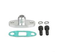 GANCEI AN10 Turbo Kit de adaptador de brida de drenaje de aceite para GT28, T6061 aluminio CNC mecanizado con junta y pernos, reparación de motores