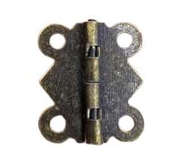 GANCEI Bisagras de mariposa de bronce antiguo para cajas de joyería de madera, pequeños herrajes decorativos de metal con tornillos, accesorios de manualidades retro para cajas de almacenamiento de