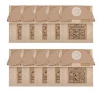 GANCEI Bolsas de polvo de repuesto, 10 bolsas de papel resistentes para aspiradora Kärcher WD2 MV2 WD 2.200 WD 2.250 6.904-322.0, gran capacidad