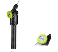 GANCEI Bomba manual de bola con doble calibre 160 PSI, inflador de aire de doble acción para baloncesto, fútbol, voleibol, diseño ligero portátil con aguja, mango de agarre ergonómico para rápido (B)