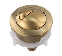 GANCEI Botón de descarga de inodoro, conjunto de botón de cisterna de inodoro de doble descarga para Optima 50, repuesto para válvula de descarga operada por cable Siamp (dorado)