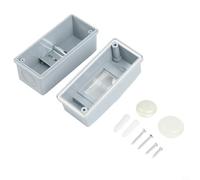 GANCEI Caja de fusibles del disyuntor del garaje de 2 vías con 40A 30MA RCD y 2 MCBs, unidad de consumo impermeable IP65, recinto plástico ignífugo (2 vías)