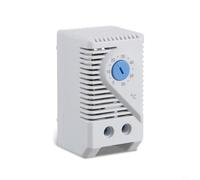 GANCEI Controlador mecánico compacto de temperatura del termostato 0-60 ° C ajustable para calentadores eléctricos Ventiladores de enfriamiento Montaje en riel DIN IP20 (KTS011)