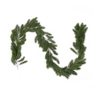 GANCEI Corona de pino artificial de 200 cm, pino de seda y ratán ciprés, decoración para el hogar, jardín, puertas y pilares, decoración floral festiva (cifrado)