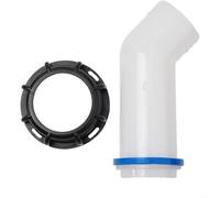 GANCEI Depósito de agua de lluvia Boquilla de drenaje 55mm 60mm Grifo de salida para contenedor IBC 1000L Equipo de riego de jardín Adaptador de válvula de plástico Blanco Negro