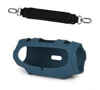 GANCEI Funda a prueba de golpes, funda de silicona para altavoz JBL para Xtreme 4, funda protectora a prueba de golpes con ajuste personalizado y correa para el hombro, negro (azul)
