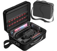 GANCEI Funda de transporte todo en uno compatible con Switch 2, bolsa de almacenamiento de viaje para muelle, controladores y accesorios, sostiene el interruptor 2 con funda protectora (es negro)