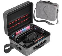 GANCEI Funda de transporte todo en uno compatible con Switch 2, bolsa de almacenamiento de viaje para muelle, controladores y accesorios, sostiene el interruptor 2 con funda protectora (gris)