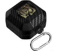 GANCEI Funda para Samsung Galaxy Buds 4 Pro, funda para llavero de calavera 3D, a prueba de golpes para carcasa de TPU, para Buds4, viajes (color cobre)
