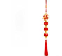 GANCEI Guirnalda de luces de linterna roja Año Nuevo chino 2026, decoraciones Año del Caballo al aire libre Interior Plástico Festivo Adorno festivo 46cm (B)