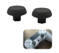 GANCEI Joysticks de repuesto para mando PS4 DualShock4, para empuñaduras de pulgar PLA para fijar DriFT, blanco, rosa, verde, negro, gris, naranja, juegos (negro)