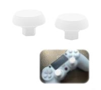 GANCEI Joysticks de repuesto para mando PS4 DualShock4, para empuñaduras de pulgar PLA para fijar DriFT, blanco, rosa, verde, negro, gris, naranja, juegos (blanco)